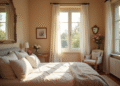 Chambre lumineuse dans une auberge en Provence
