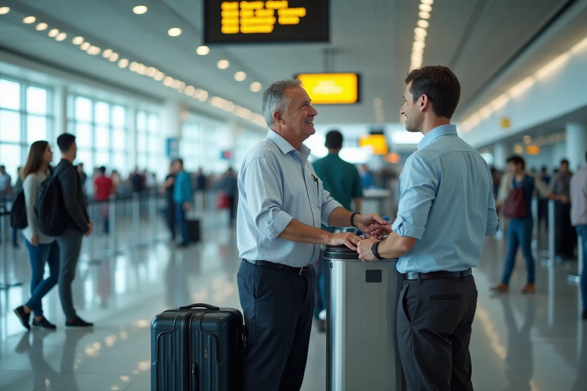 Homme à la caisse d